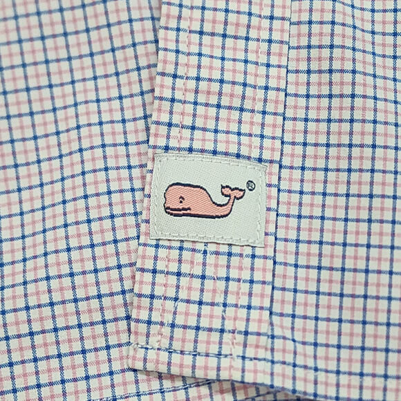 Vineyard Vines Men's Shirt Performance Slim Fit Murray Button Plaid Sz 2XL - Picture 6 of 6